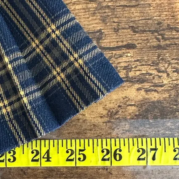 Full Tilt Plaid Pleated Mini Skirt XS Black Yellow Preppy Schoolgirl Academia - Picture 5 of 8